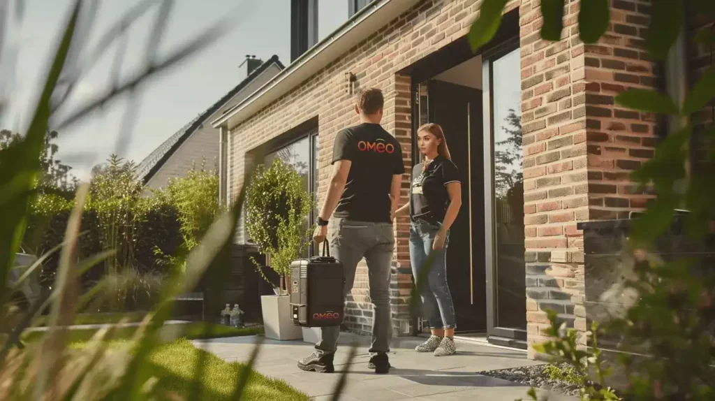 rendez vous a domicile d'un technicien omeo pour un bilan thermique de la maison